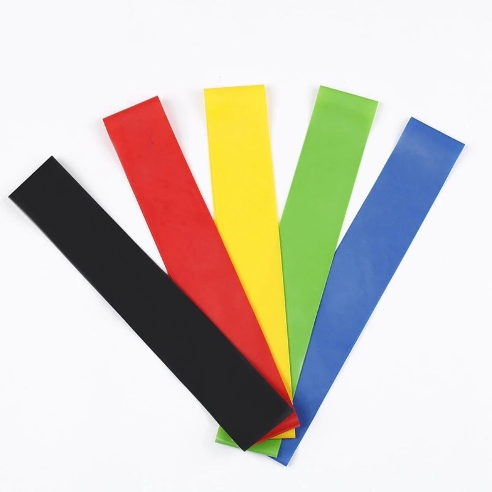 Æfingateygjur með handfangi. 5 í setti